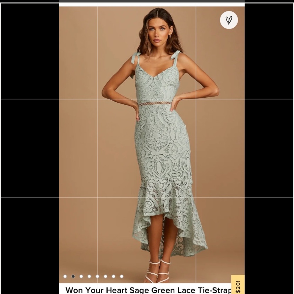 Size medium dress tags still on sage colored never worn!